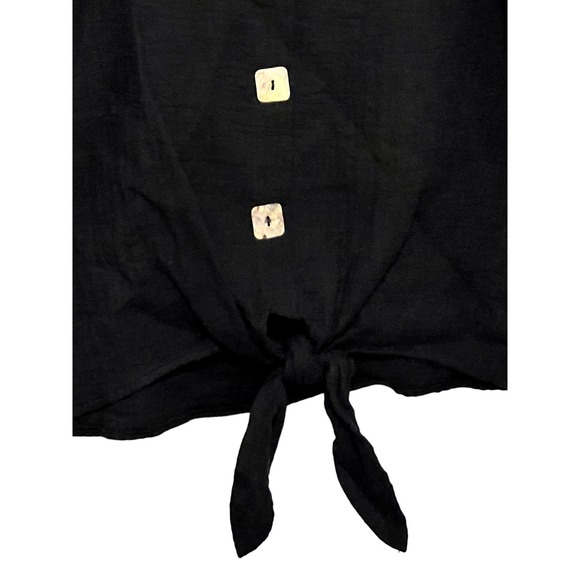 Silverware Short Sleeve Button Down Tie at Waste Top Size Small NWT - Picture 2 of 6